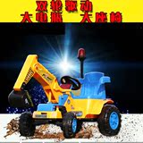 超大号儿童挖掘机可坐可骑充电电动挖土机带音乐彩灯玩具车工程车