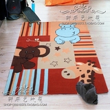 卡通幼儿园地毯 男女孩儿童房地毯卧室客厅茶几床边地毯满铺定制
