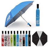 广告伞定制创意酒瓶伞定做可印logo防紫外线雨伞折叠礼品伞批发