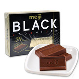 日本原装巧克力Meiji明治至尊纯黑钢琴巧克力26枚120g/盒3盒包邮