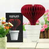 包邮正品韩国Nanum Love Pot不插电的爱心盆栽加湿器 自然蒸发