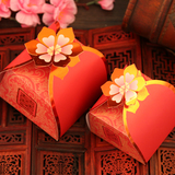 结婚糖盒批发婚庆创意韩式包装盒个性婚礼喜糖盒子纸盒中式喜糖袋