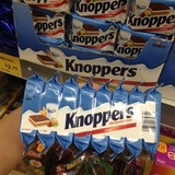 澳洲代购德国原装knoppers牛奶榛子巧克力威化饼干进口零食饼干