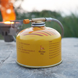 野外登山便携式野炊炉具炉头丁烷燃气罐 小液化气 特价户外扁气罐