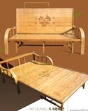 包邮折叠床双单人床沙发床竹子床折叠椅1.5米1.2米宽午休睡硬板
