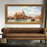 威尼斯水城新古典欧美式客厅餐厅卧室书房纯手绘风景油画装饰画
