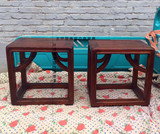 现货老榆木免漆方凳矮凳凳换鞋凳小木凳现代中式实木家具板凳