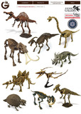 GEOWORLD正版散货 仿真动物模型 恐龙骨架模型 侏罗纪公园霸王龙