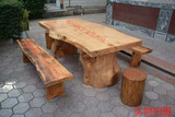 美式复古实木大板桌 办公桌 原木铁艺餐桌椅会议桌茶几老板桌新款