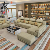 新款布艺沙发组合小户型可拆洗简约现代三人客厅转角简易沙发整装