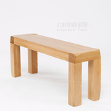 北欧宜家白橡木纯实木餐凳 日式简约MUJI长条凳餐凳长凳子换鞋凳
