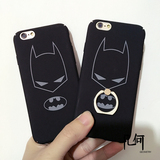几何磨砂全包指环iPhone6Splus手机壳苹果6S保护套潮蝙蝠侠简约