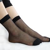 2016新款丝袜短袜女超薄防勾丝女士黑色短丝袜夏对对袜促销