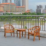 阳台桌椅三件套户外现代简约卧室桌椅创意咖啡桌实木组合休闲桌椅