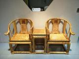 金丝楠皇宫椅三件套家具实木黄金樟木家具中式古典楠木圈椅太师椅