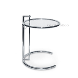促销创意设计师现代客厅玻璃圆形巴塞罗那电话沙发茶几边几小桌子