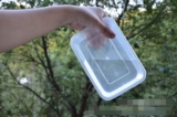 方形1000ml 一次性塑料透明饭盒/pp环保快餐盒/保鲜盒/打包盒
