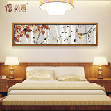 新中式艺术壁画卧室客厅装饰画床头挂画有框画沙发背景墙画现代