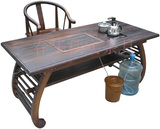 功夫茶餐厅桌椅组合套装仿古茶道桌实木泡茶桌茶艺品茶几喝茶台凳