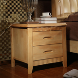 床头柜特价简约现代中式实木橡木整装原木色床边收纳储物柜子包邮