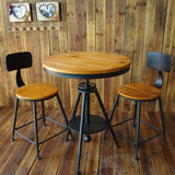 铁艺阳台桌椅三件套户外休闲酒吧台桌椅咖啡厅奶茶店桌椅组合套件
