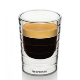 NESPRESSO雀巢奈斯派索双层耐热玻璃螺纹杯 咖啡红酒杯80-350ml