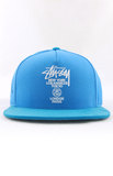 新品现货Stussy天蓝色NEW YORK TOKYO世界巡游嘻哈棒球帽