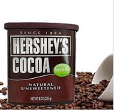 美国进口好时可可粉226g 天然脱脂无糖纯可可粉 热巧克力粉冲饮品