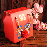 结婚糖果盒大小号创意喜糖盒子批发中国风婚礼手提礼品纸盒回礼袋