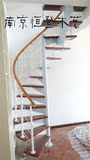 实木旋转楼梯室内楼梯阁楼整体楼梯护栏钢木楼梯红榉踏板立柱X3