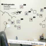 墙贴卧室书房/走廊/玄关/办公室工作室装饰墙贴照片贴 天空与飞机