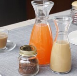 批发玻璃牛奶冰橘茶瓶冷饮豆浆杯大口饮料果汁瓶泡茶瓶