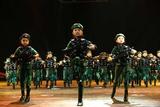 儿童兵娃娃表演服 儿童弹力迷彩连体服 少儿小军装军旅舞蹈服