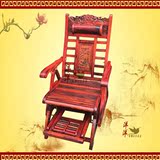 老挝大红酸枝摇椅 全实木逍遥椅 老人椅 休闲椅 躺椅 红木家具