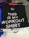 美国代购拼邮包税Nike/耐克 workout running 超火情侣T恤男女款