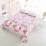 卡通儿童床单纯棉1.2米1.5米床单粉色kt猫床单单件1.8米2米床床单