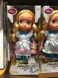 上海迪士尼代购 爱丽丝梦游仙境人偶玩偶小时候Q版沙龙安抚娃娃