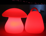LED发光蘑菇灯七彩遥控卧室床头台灯宝宝喂奶小夜灯KTV创意吧台灯