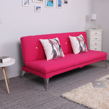 宜家简易可折叠休闲沙发床多功能沙发1.2米1.5米1.8米布艺沙发
