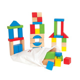 德国Hape积木榉木积木大块木制儿童益智拼装组合场景情景智力玩具