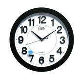康巴丝圆形16英寸现代客厅挂钟简约创意静音钟表时尚电子时钟特价