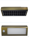 铝合金太阳能LED人体感应壁灯家用应急灯直流12V