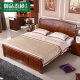香樟木床1.8米实木床双人床简约现代中式高箱储物大床婚床特价床