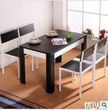 特价小户型折叠餐桌椅组合伸缩现代简约时尚创意方形家用餐桌家具