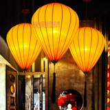 新中式吊灯艺术创意仿古餐厅书房酒店茶楼会所卧室布艺灯笼装饰灯
