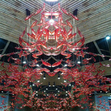 現代空中吊飾創意家居裝飾品酒店商場中庭天花板吊飾掛飾掛件小魚