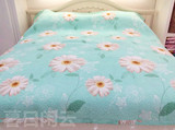 韩国 花朵 100%纯棉 水洗棉绗缝密道垫床盖被盖垫榻榻米床垫夏被