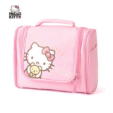 Hello Kitty旅行洗漱包 女可爱卡通三开门大容量旅游收纳化妆包袋