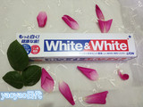 现货日本原装新款LION狮王WHITE&WHITE特效美白牙膏150g正品
