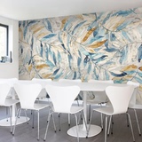 抽象手绘油画艺术电视背景墙壁纸 客厅卧室餐厅墙纸 大型定制壁画